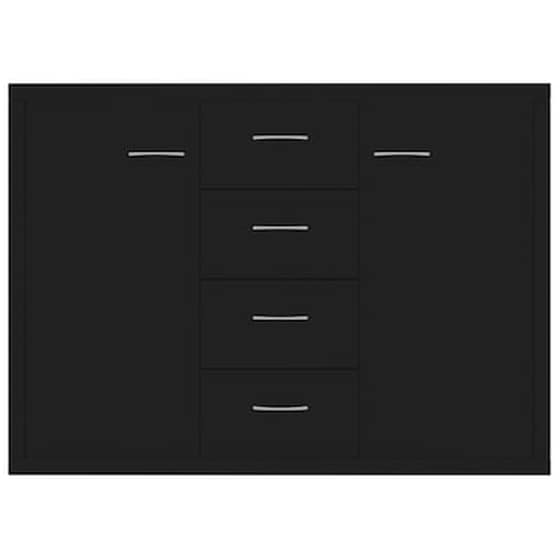 Vidaxl Μπουφές Μαύρος 88 X 30 X 65 Εκ. Από Μοριοσανίδα image 4