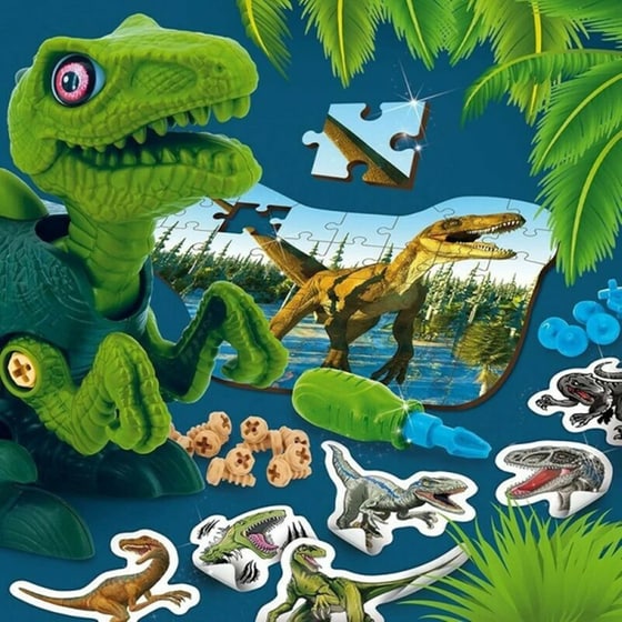 Φιγούρα Lisciani Συναρμολογούμενη Dino Stem Velociraptor image 1