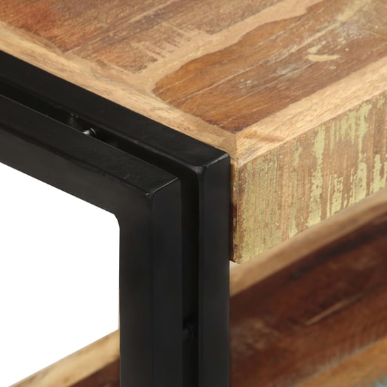 Έπιπλο Τηλεόρασης VidaXL Ξύλινο/Μεταλλικό 90x30x40cm - Kαφέ/Μαύρο image 3
