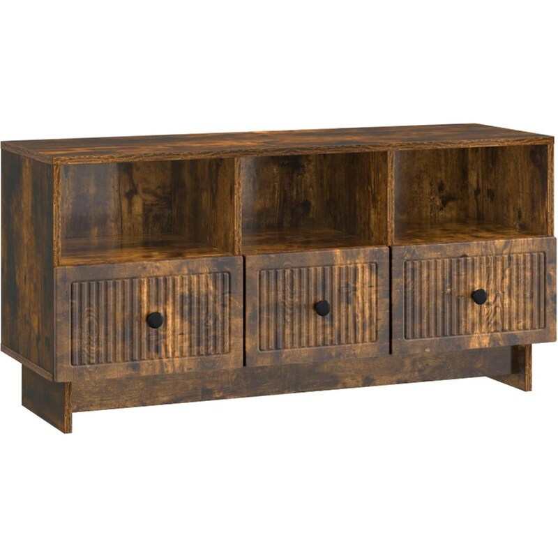 Έπιπλο Τηλεόρασης VidaXL 102x34.5x50 cm - Καπνισμένο Ξύλο Δρυός