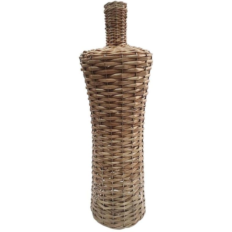 DECOSTAR Διακοσμητικό Βάζο Mod 61163 Ψάθινο Φ16x52 cm - Μπεζ