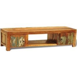 Έπιπλο Τηλεόρασης Vintage VidaXL Μασίφ  Ξύλο 120x30x40 cm - Καφέ