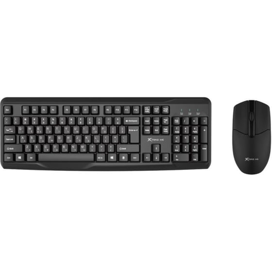 XTRIKE-ME Office MK-308 Ασύρματο σετ Πληκτρολόγιο/Ποντίκι - Μαύρο (US) (GR) image 0