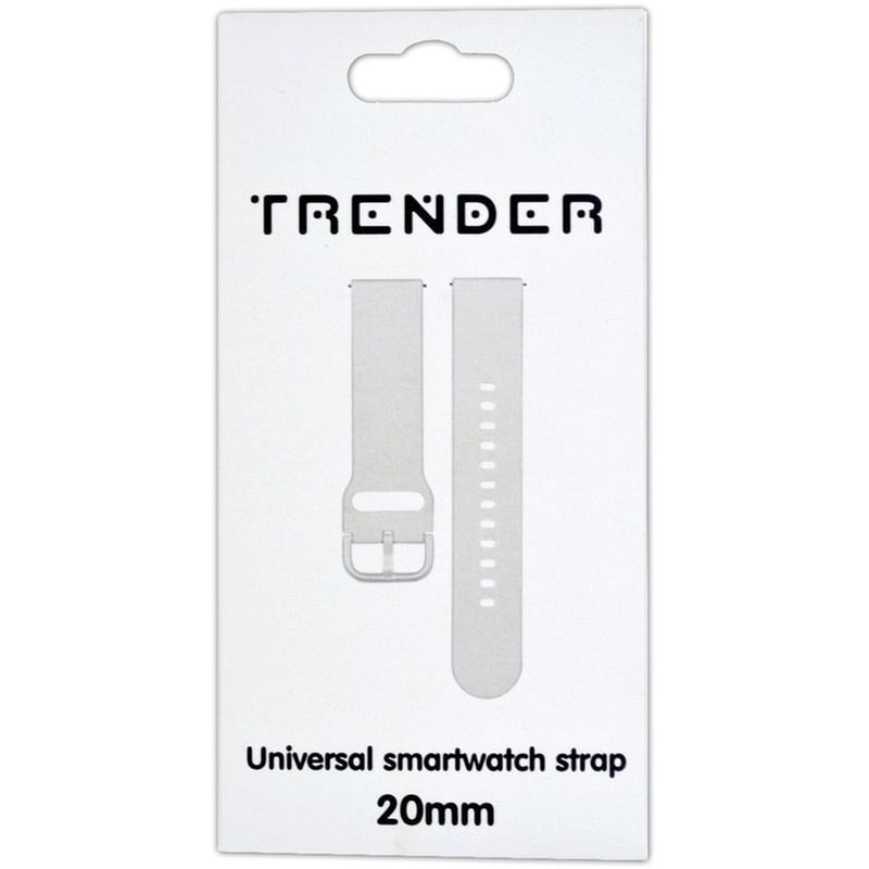 TRENDER Λουράκι Trender Sport Band για Universal 20mm - White