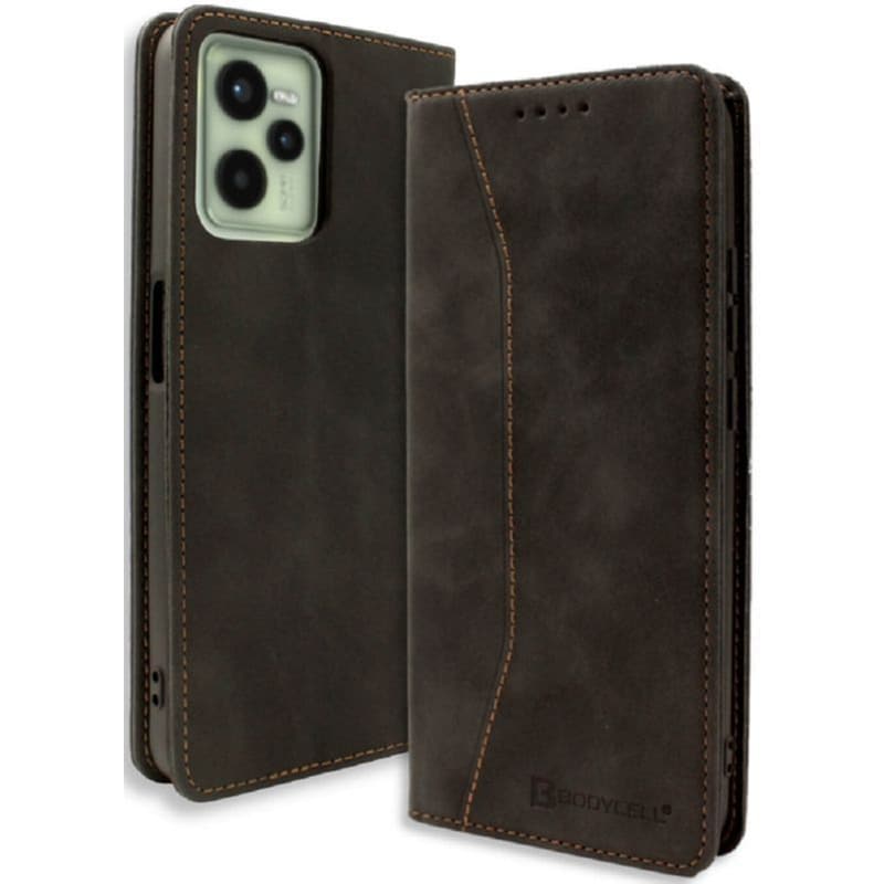 Bodycell Θήκη - Πορτοφόλι Realme C35 - Black (5206015016240)