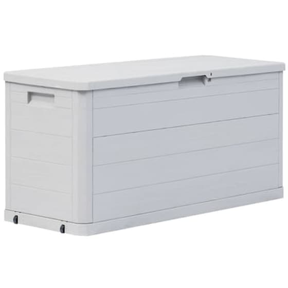 Μπαούλο Αποθήκευσης Κήπου VidaXL Πλαστικό 280 lt 117x45x56 cm - Ανοιχτό Γκρι image 0