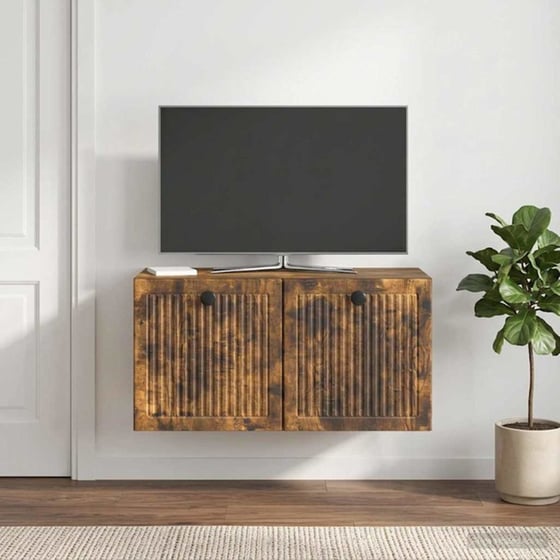 Επιτοίχιο Έπιπλο Τηλεόρασης VidaXL 59.5x31x30 cm - Γκρι Sonoma image 2