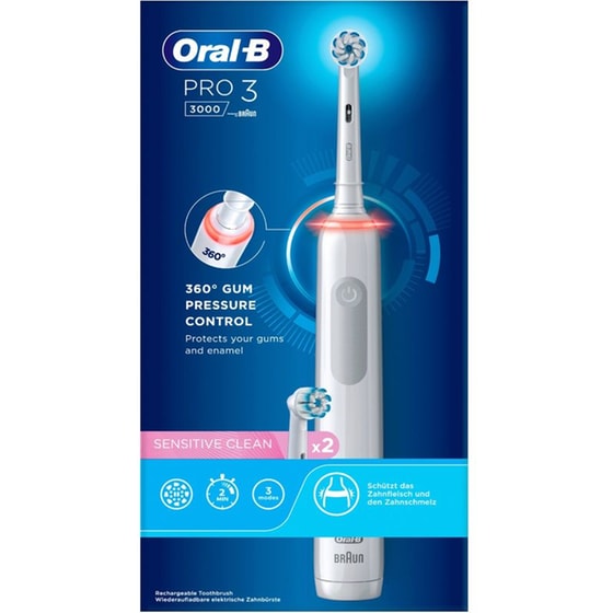 Ηλεκτρική Οδοντόβουρτσα ORAL-B PRO 3 3000 Sensitive Clean - Λευκό image 1