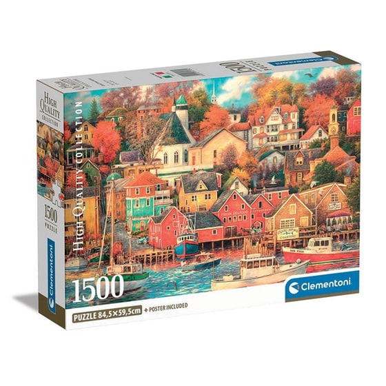 Παζλ Clementoni High Quality Collection Λιμάνι Παλιάς Καλής Εποχής (1500 Κομμάτια) image 0