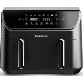 ROHNSON R-2809 με Διπλό Αποσπώμενο Κάδο 2400 W 8.5 L - Μαύρο Φριτέζα Αέρος