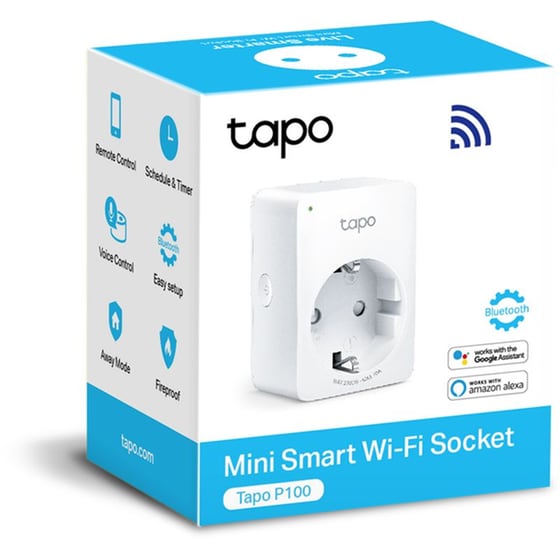 Έξυπνη πρίζα ρεύματος TP-Link Tapo P100 με Wi-Fi, Bluetooth 2300W image 7