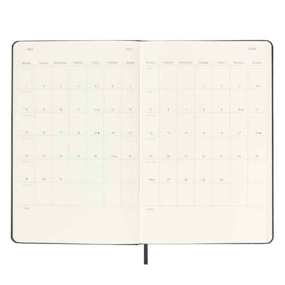 Ημερολόγιο Moleskine 2023 Εβδομαδιαίο 12M 13 x 21 cm Μαύρο image 4