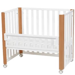 Βρεφικό Κρεβάτι Kinderkraft Koya με Στρώμα από Ξύλο - Λευκό