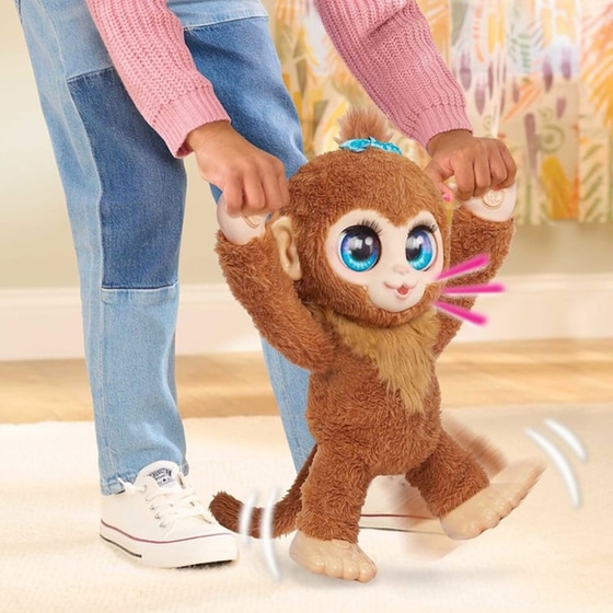 Λούτρινο Διαδραστικό FurReal Peanut the Playful Monkey Η Μαϊμουδίτσα με Κίνηση & Ήχο 38cm image 4