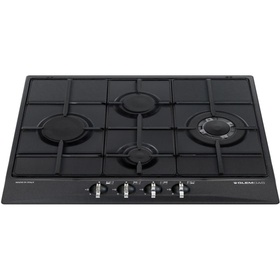GLEMGAS GT645AC (GN) 58.5 cm Μαύρο Εστία Φυσικού Αερίου Αυτόνομη image 1