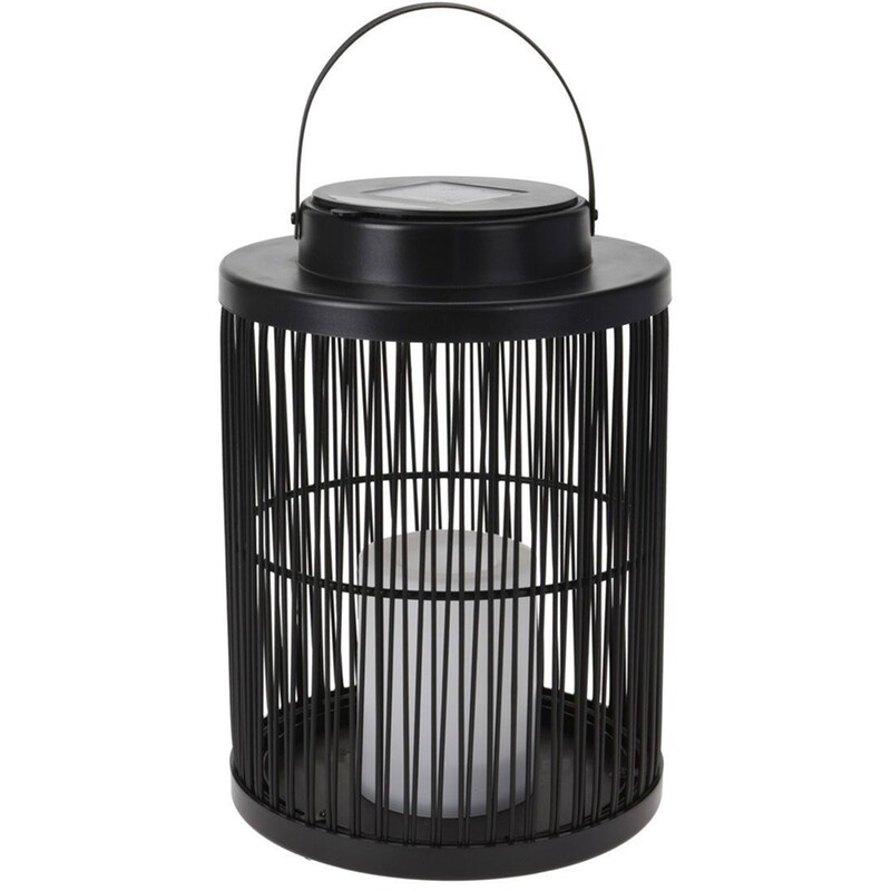 Ηλιακό Φανάρι Spitishop Πλαστικό 18x24cm - Μαύρο