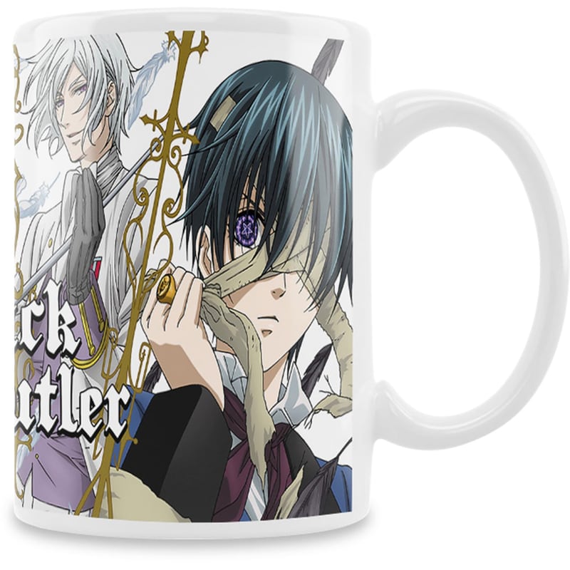 SAKAMI MERCHANDISE Κούπα Sakami Black Butler Sebastian, Grell, Ash, Ciel Κεραμική 320 ml - Πολύχρωμη