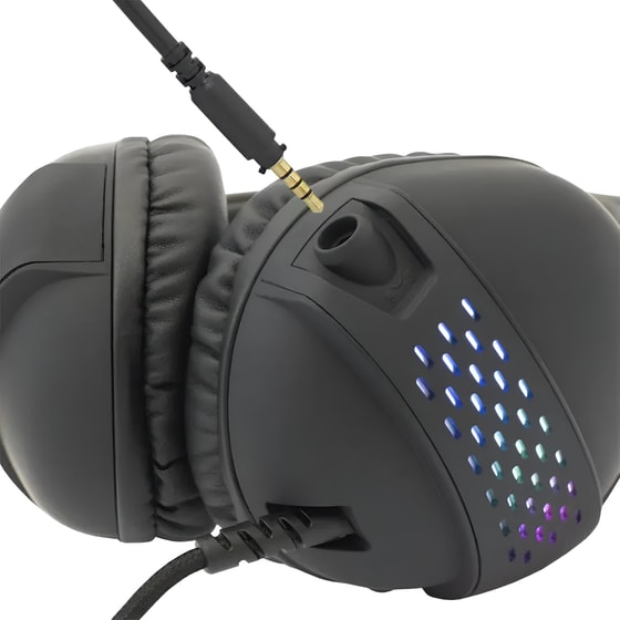 White Shark OX Gaming Ακουστικά Κεφαλής 3.5mm/USB με RGB Φωτισμός - Μαύρα image 1