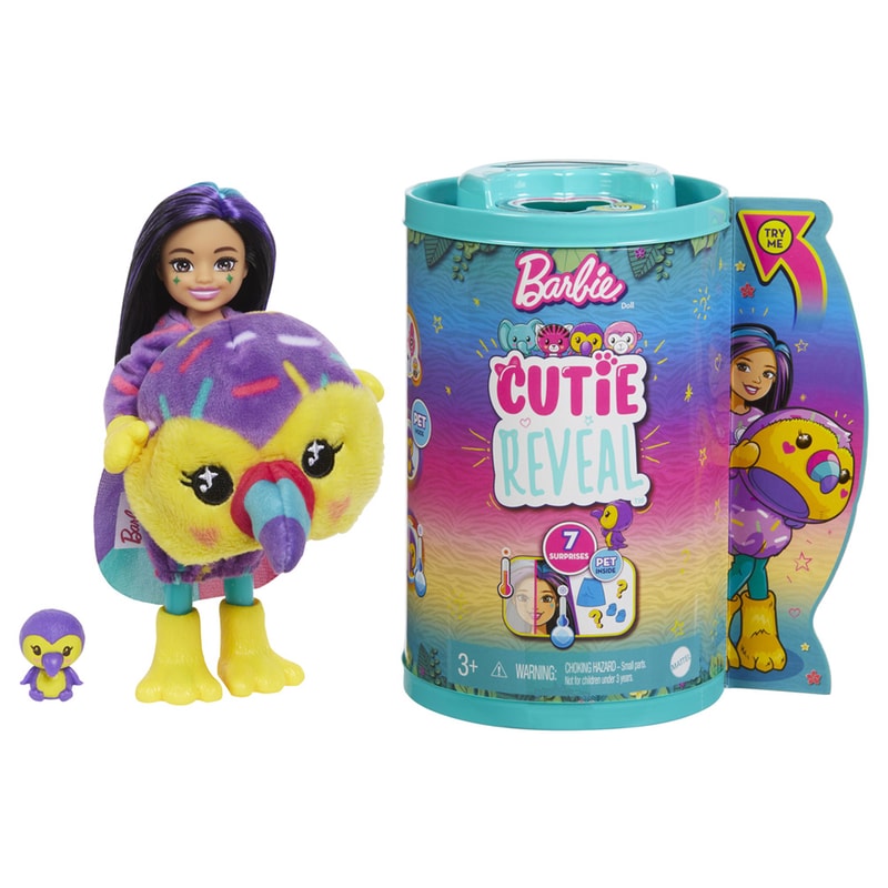 MATTEL Κούκλα Barbie Chelsea Cutie Reveal - Παπαγαλάκι