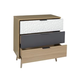 Κομοδίνο Aria Trade Από Mdf 75x39x80 cm - Πολύχρωμο
