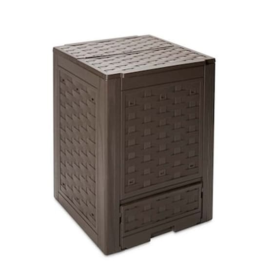 Κομποστοποιητής Toomax Fashion Italy 300lt-κάδος Πλαστικός 60x60x83cm Καφέ Rattan Style Composter image 0