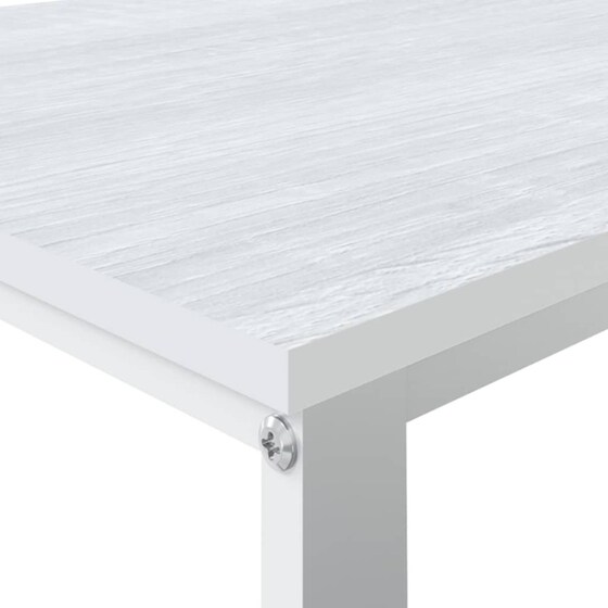 Γραφείο Υπολογιστή VidaXL από Μοριοσανίδα 110x60x73 cm - Λευκό image 4