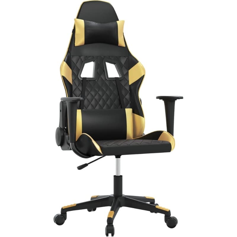 Καρέκλα Gaming VIDAXL 345513 από Τεχνητό Δέρμα - Μαύρο