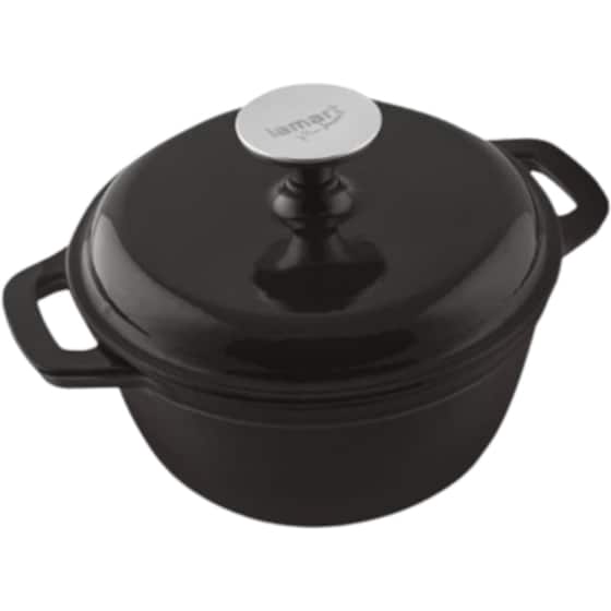 Κατσαρόλα Βαθιά LAMART LT1209 από Μαντέμι 25.5 cm 4.3 L Μαύρο image 0