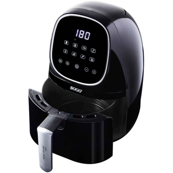 SOGO FRE-SS-10800 με Αποσπώμενο Κάδο 1000 W 2 L Μαύρο Φριτέζα Αέρος image 3