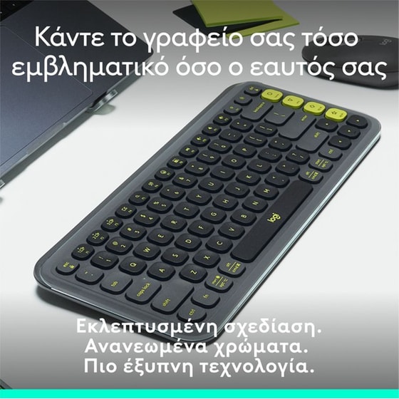 Logitech POP Icon Keys Ασύρματο Πληκτρολόγιο με Bluetooth - Γραφίτης (US) image 2