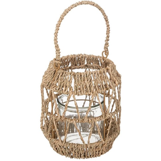 Φανάρι Spitishop A-s Lantern από Ξύλο και Μέταλλο 193782 Φ17x18 cm - Μπεζ image 0