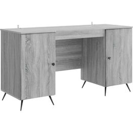 Γραφείο VidaXL από Επεξεργασμένο Ξύλο 142,5x50x75 cm - Γκρι Sonoma