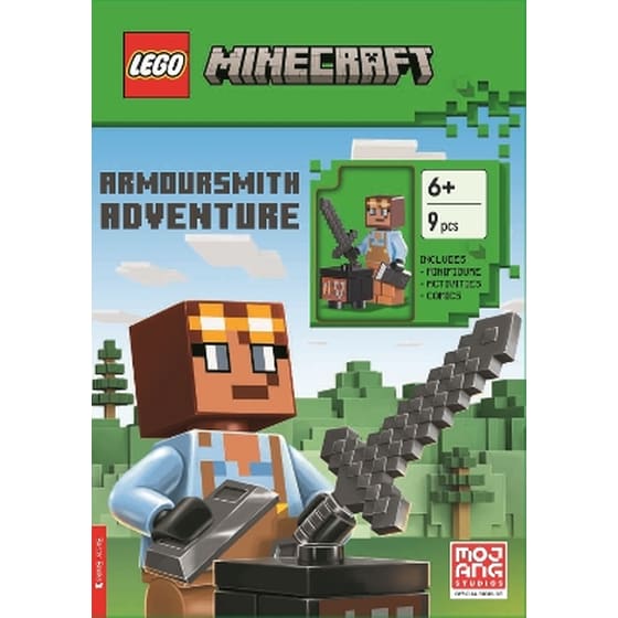 LEGO® Minecraft®: Armoursmith Adventure Activity Book (with Armoursmith minifigure and accessories) image 0