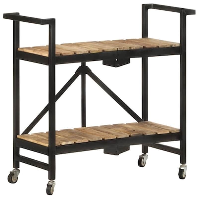 VIDAXL Vidaxl Τρόλεϊ Κουζίνας 87 X 36 X 81 Εκ. Από Μασίφ Ξύλο Μάνγκο
