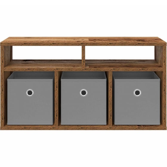 Έπιπλο Τηλεόρασης VidaXL με Συρτάρι 72 x 22,5 x 38 cm - Παλαιωμένο Ξύλο image 5