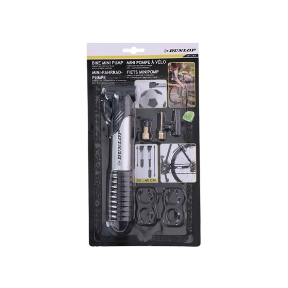 Dunlop Mini Τρόμπα Ποδηλάτου Μήκους 20-46 Cm Σε Μαύρο Χρώμα image 1