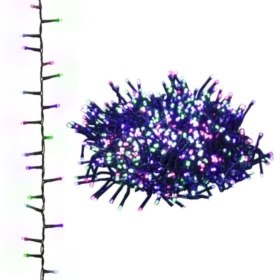Λάμπακια Compact Vidaxl Με 2000 LED Από PVC 45m - Παστέλ Πολύχρωμα image 0