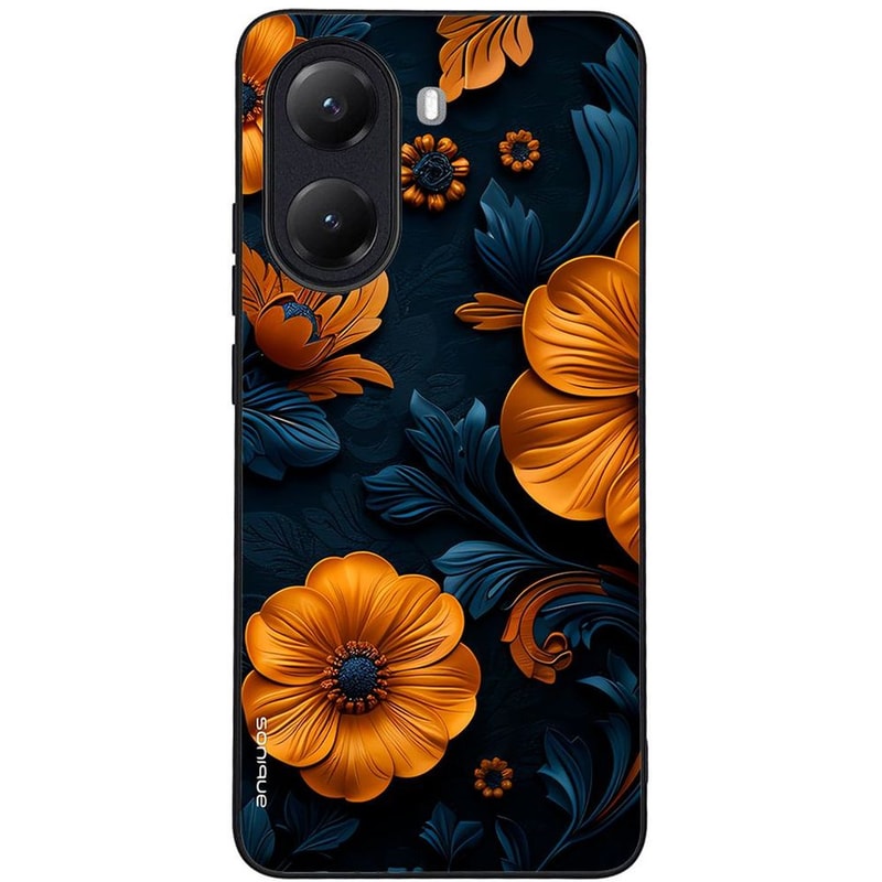 Θήκη Poco X7 Pro - Sonique 3D Flower Series - Orange