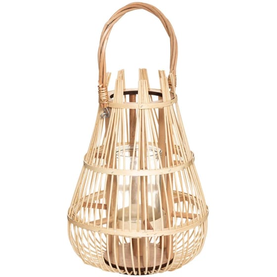 Διακοσμητικό Φανάρι Spitishop A-s 173053 από Mdf 27x27x38 cm - Φυσικό image 0