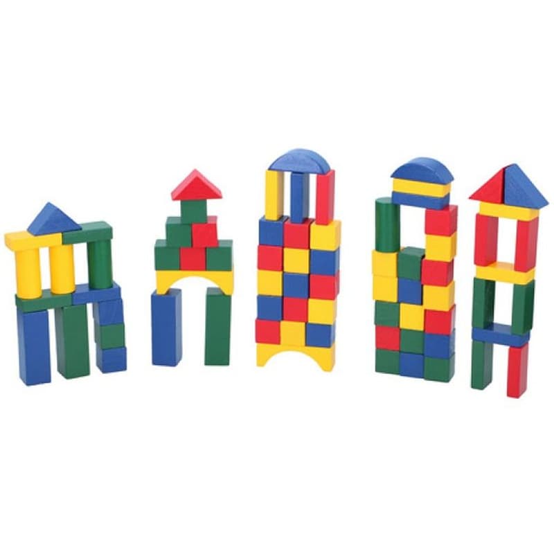 MARIONETTE WOODEN TOYS Marionette Σετ Ξύλινα Τουβλάκια 75 Κομμάτια