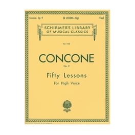 Concone - 50 Lessons For High Voice, Op.9