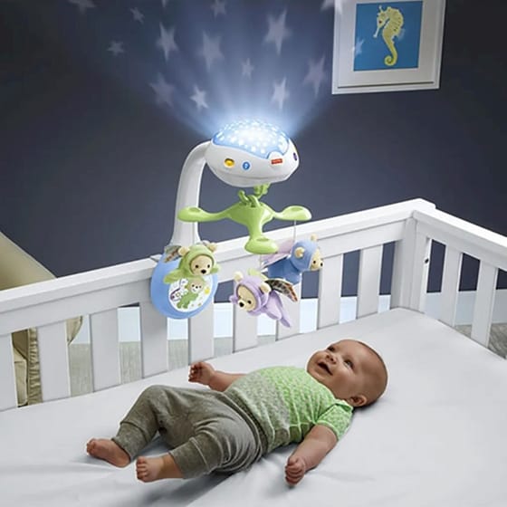 Fisher Price Περιστρεφόμενο Μόμπιλε Κούνιας & Καροτσιού με Αρκουδάκια, Μουσική & Προτζέκτορα (CDN41) image 3
