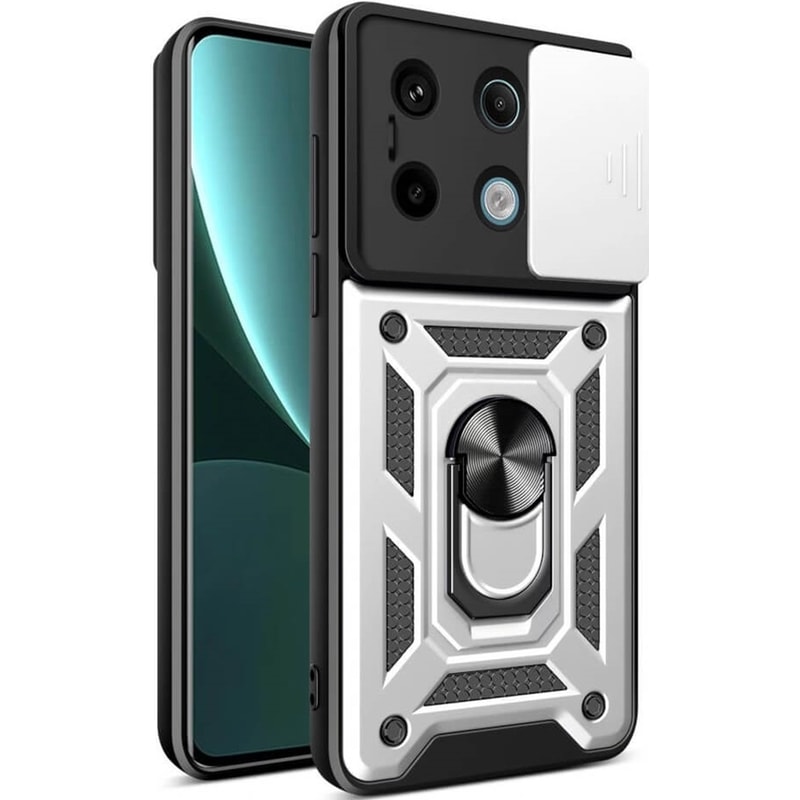 Θήκη Xiaomi Redmi Note 13 Pro 5G/Poco X6 - Bodycell Armor Slide - Silver