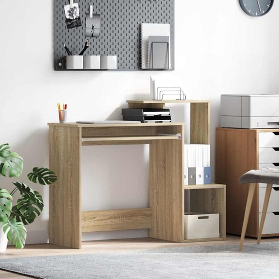 Γραφείο VidaXL από Επεξεργασμένο Ξύλο 106x41x88,5 cm - Sonoma Δρυς image 2