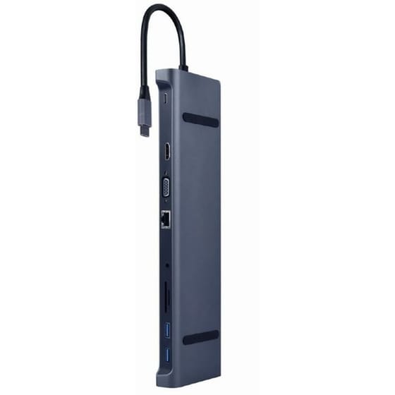 Cablexpert A-CM-COMBO10-01 USB Hub 10 σε 1 USB-C - Space grey image 0