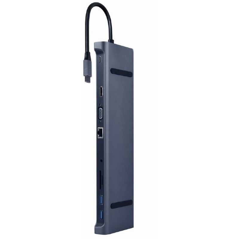 Cablexpert A-CM-COMBO10-01 USB Hub 10 σε 1 USB-C - Space grey