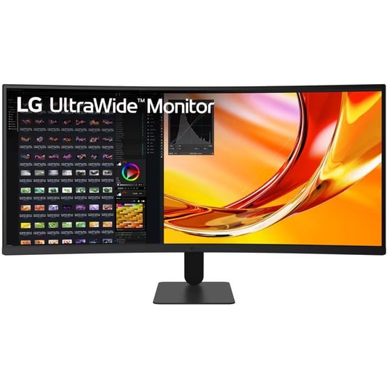 LG UltraWide 34U601B-B Gaming Monitor 34" Quad HD VA Curved 120Hz 5ms image 0