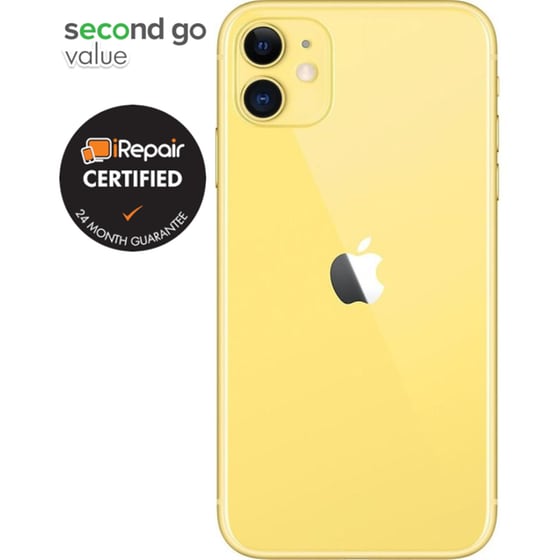 Μεταχειρισμένο Apple iPhone 11 64GB Yellow second go value Certified by iRepair image 2