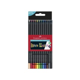 Ξυλομπογιές Faber Castell Μαύρα (12 Τεμάχια)