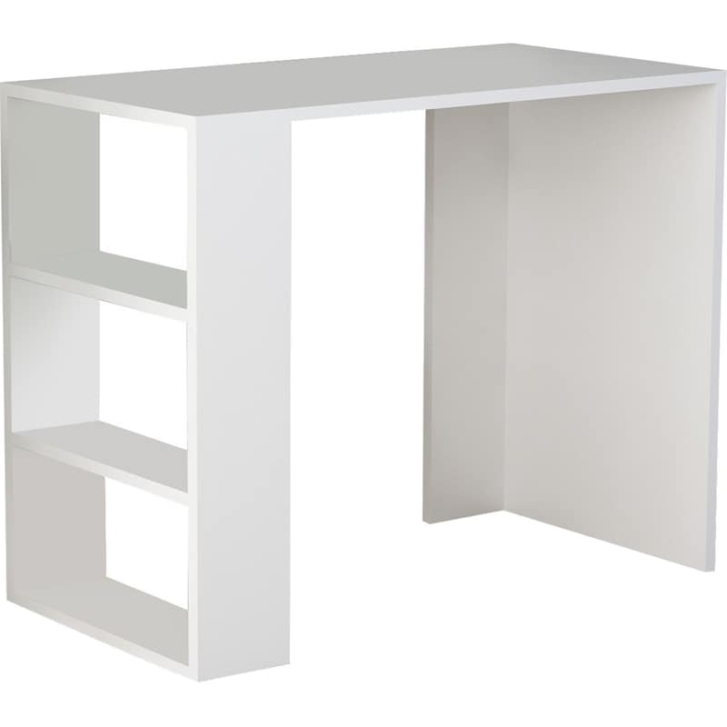 24MALL Γραφείo Μελέτης 24Mall Piemonte από Μοριοσανίδα 90x40x74 cm - Λευκό
